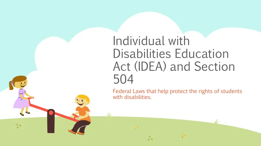 individual with disabilities education act idea