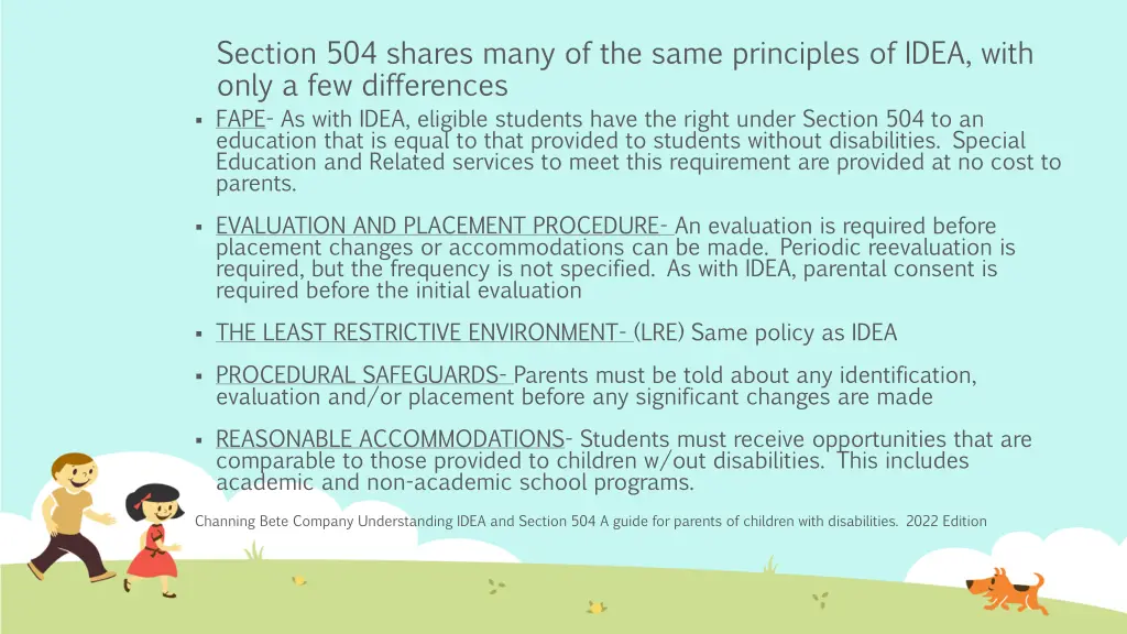 section 504 shares many of the same principles