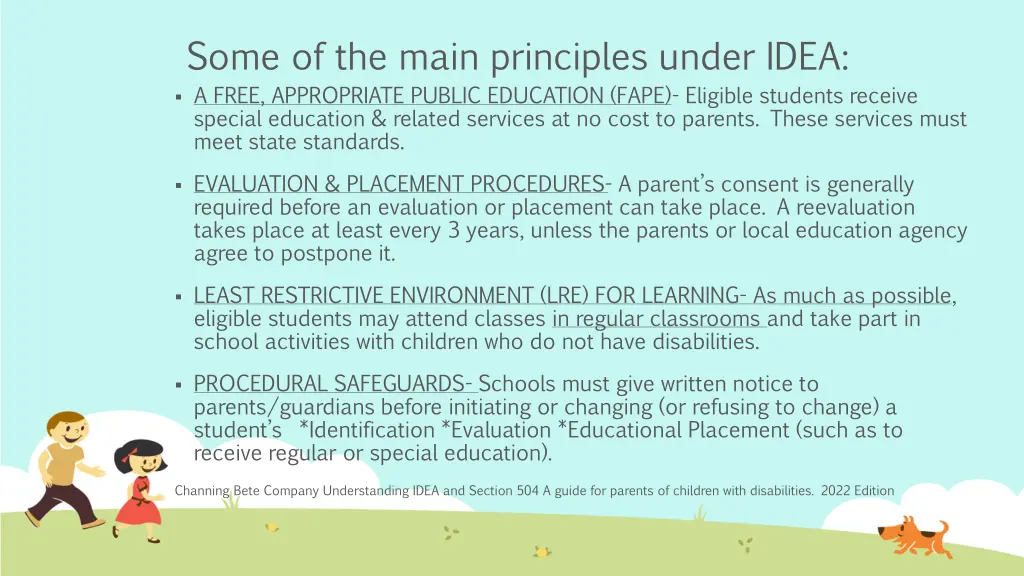some of the main principles under idea a free