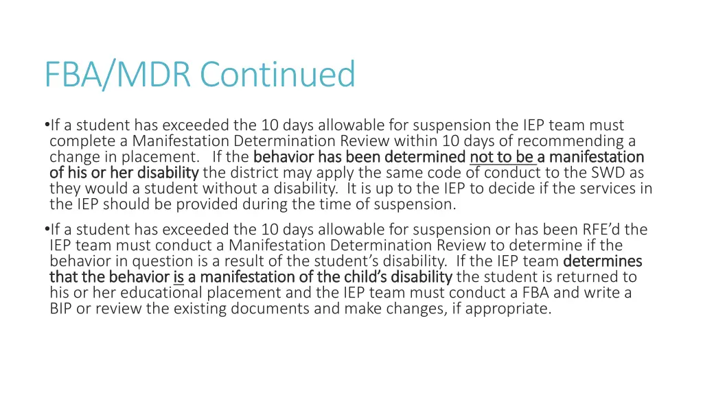 fba mdr continued