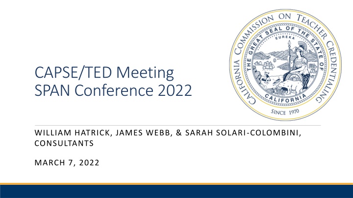 capse ted meeting span conference 2022