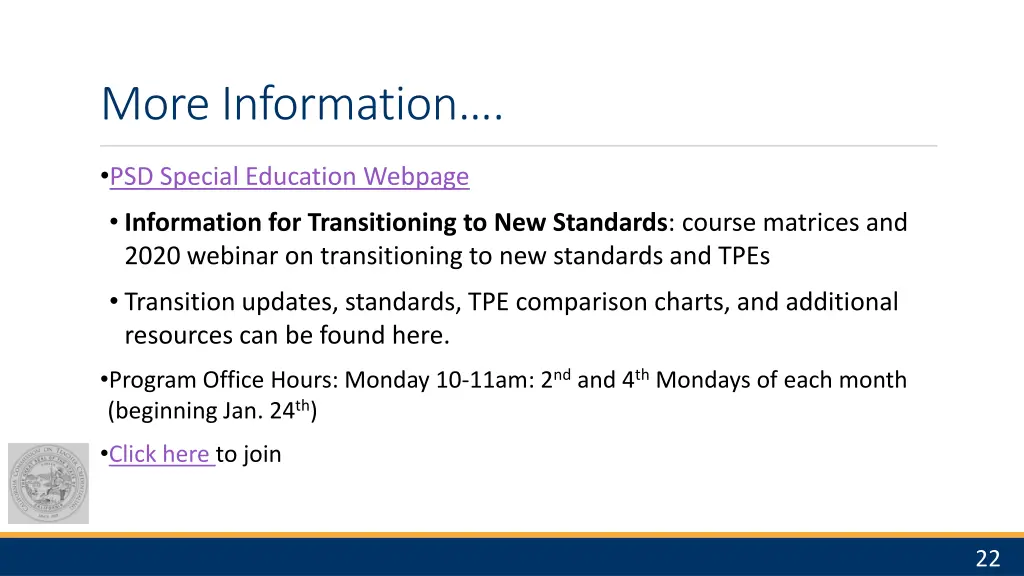 more information