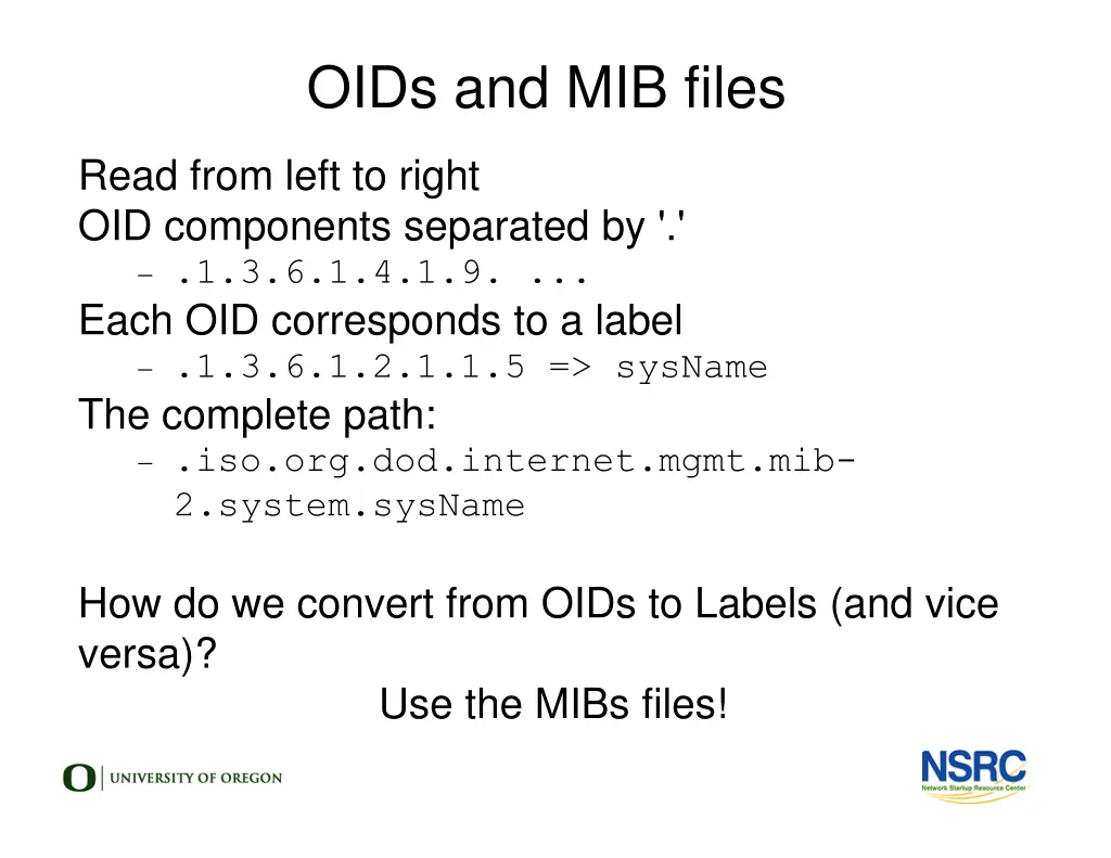 oids and mib files