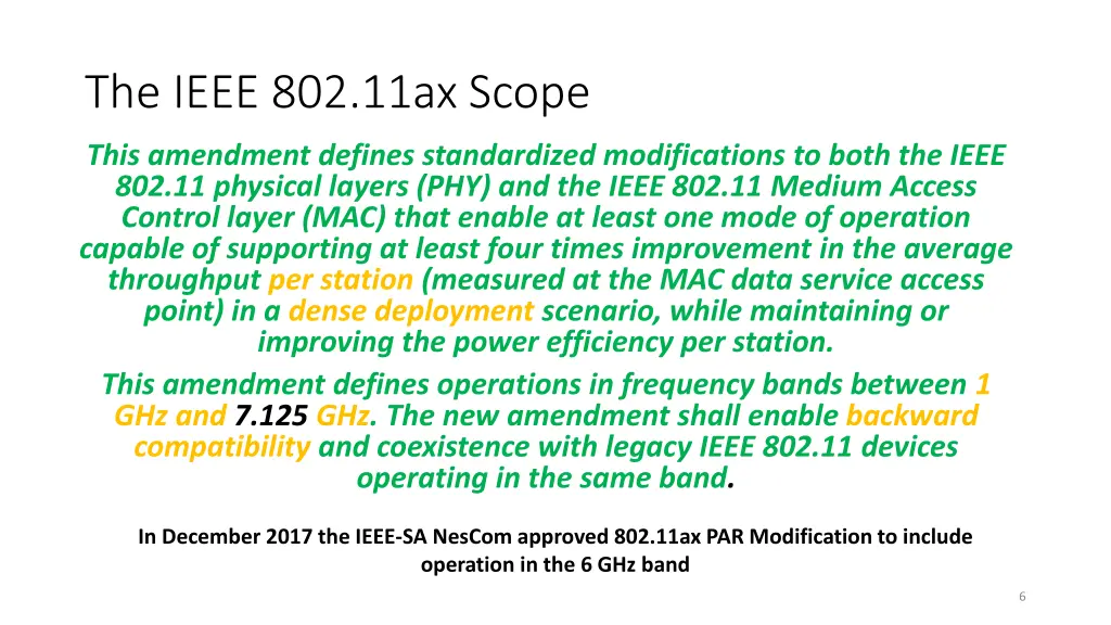 the ieee 802 11ax scope 1