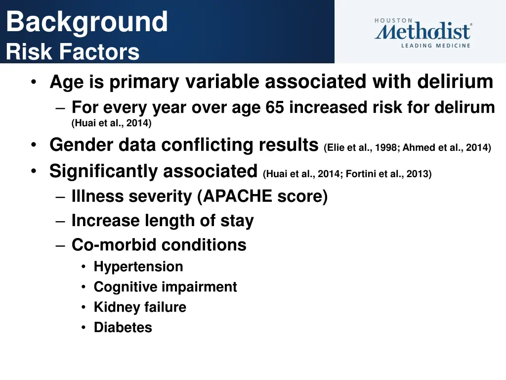 background risk factors