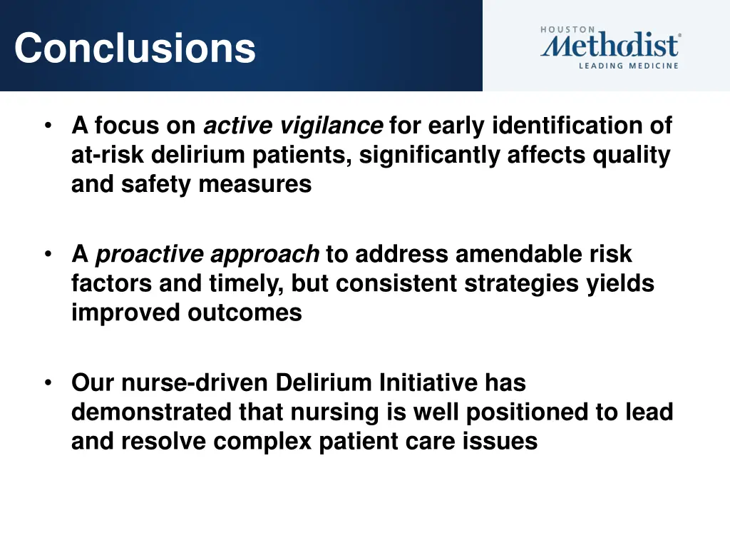 conclusions