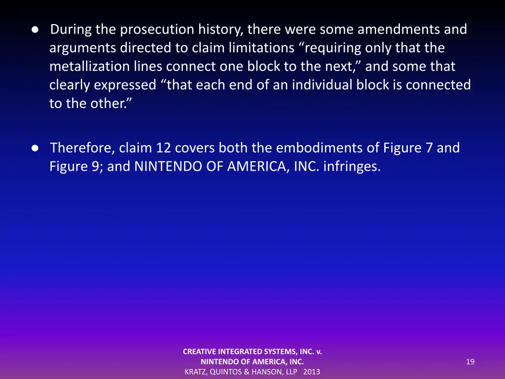 during the prosecution history there were some
