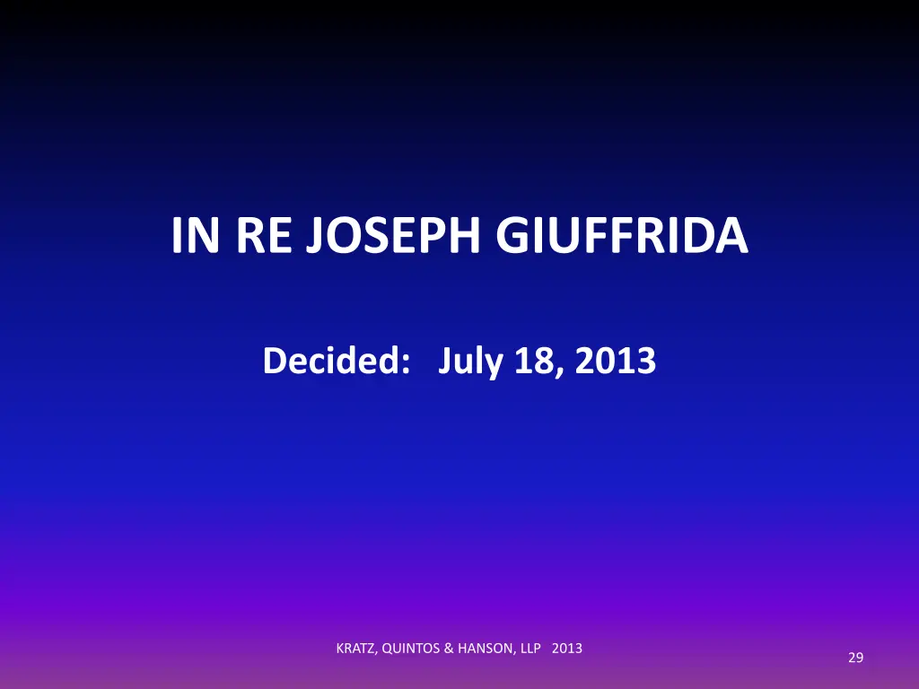 in re joseph giuffrida