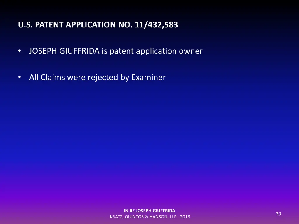 u s patent application no 11 432 583