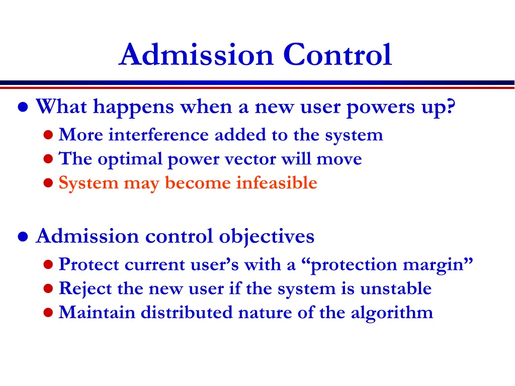 admission control