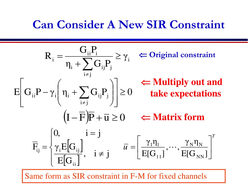 can consider a new sir constraint