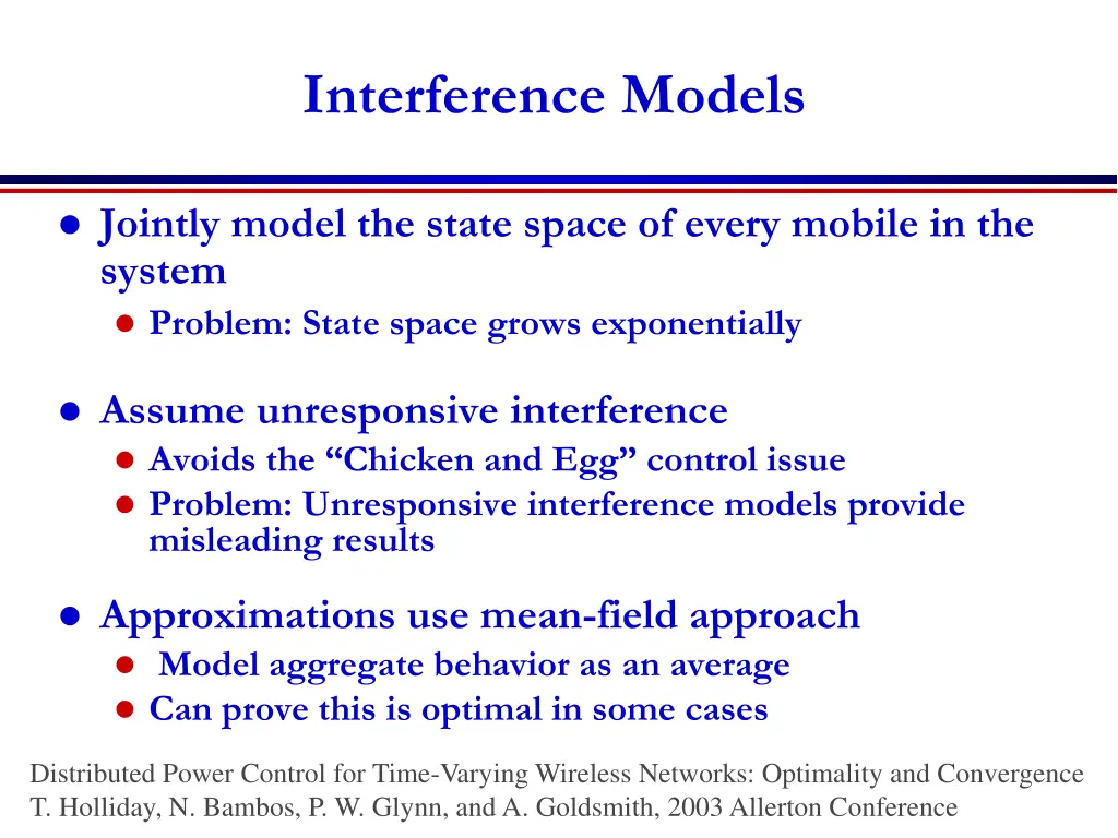 interference models