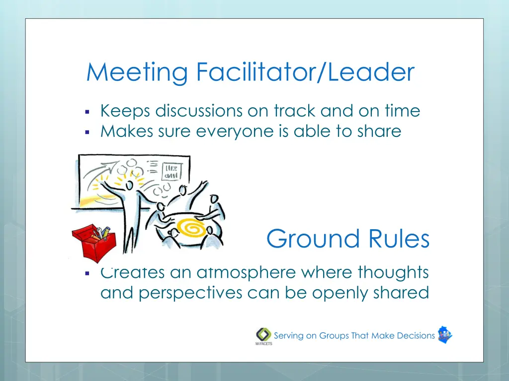 meeting facilitator leader