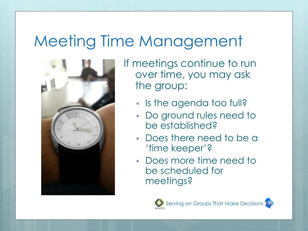 meeting time management