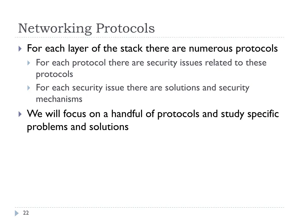 networking protocols