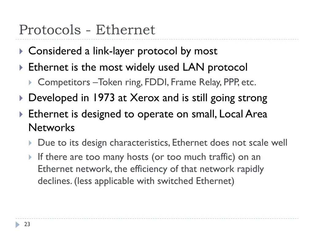 protocols ethernet