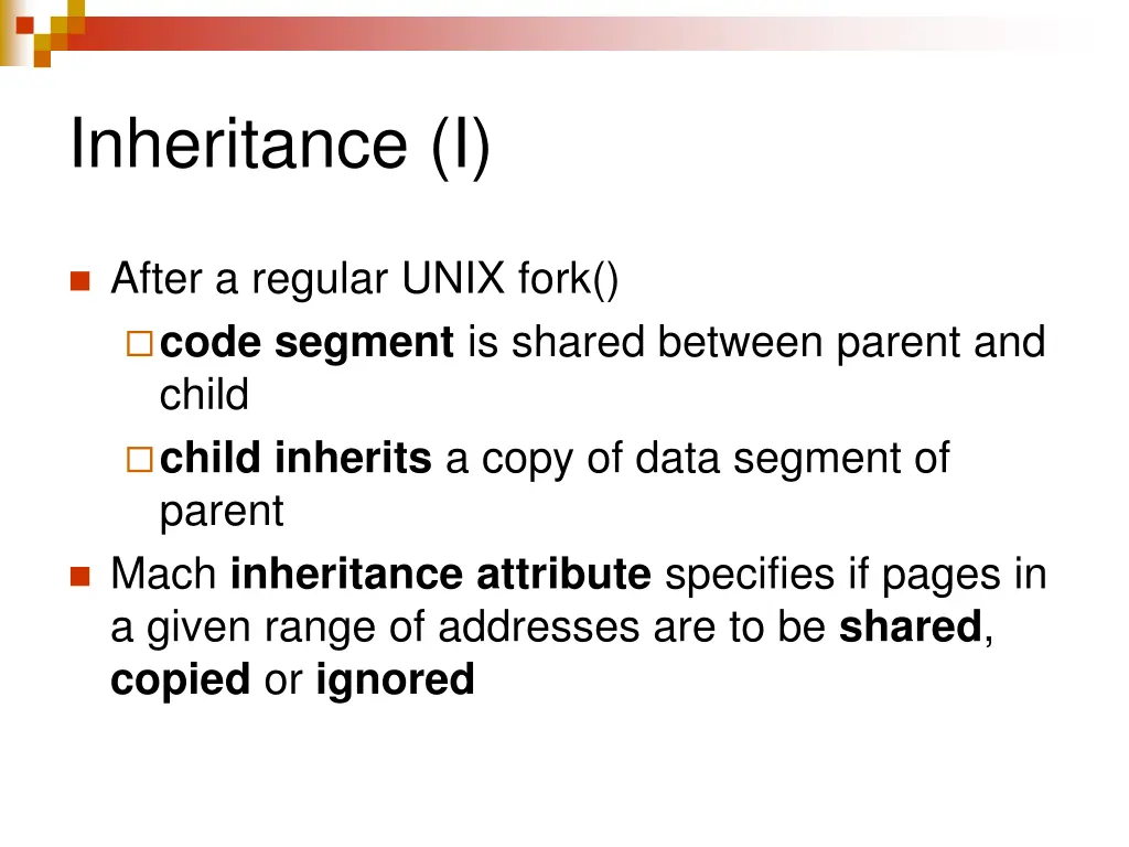 inheritance i