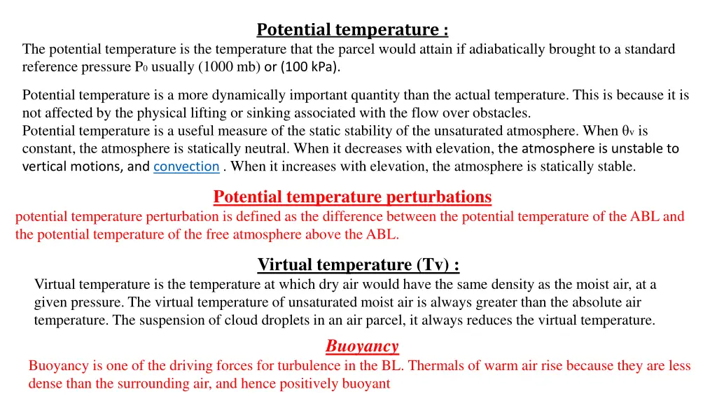potential temperature