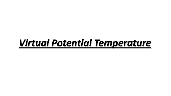 virtual potential temperature