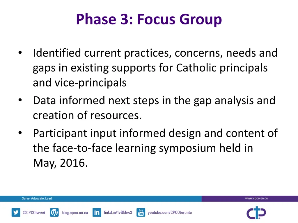 phase 3 focus group 1