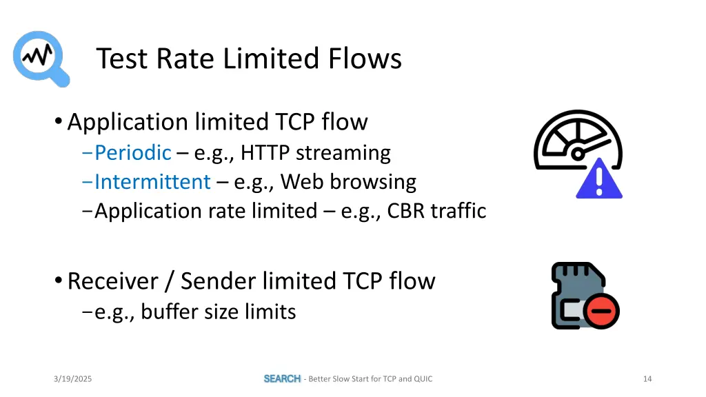 test rate limited flows