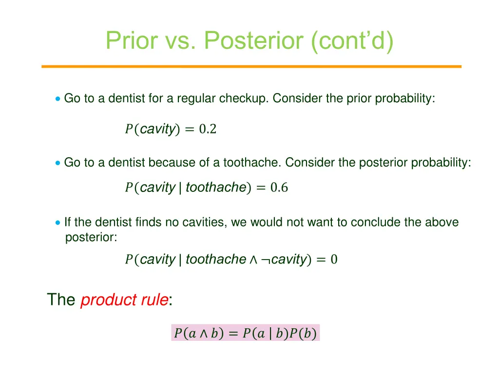 prior vs posterior cont d
