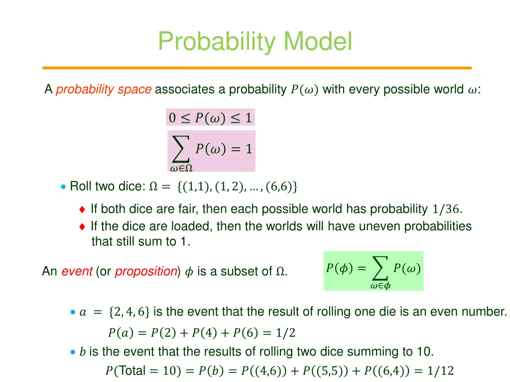 probability model