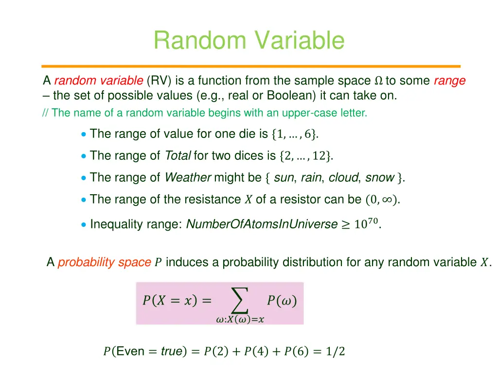 random variable