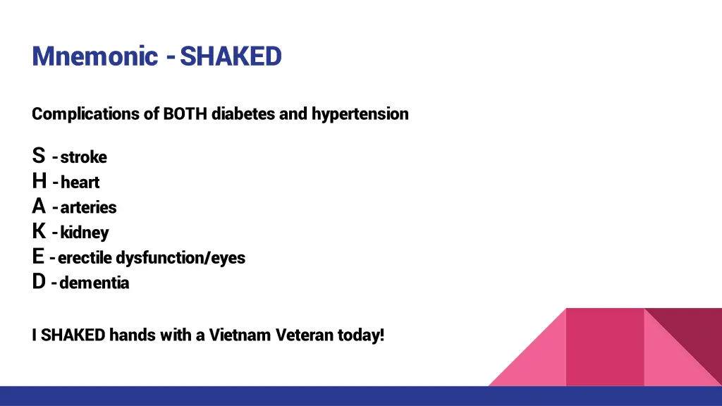 mnemonic shaked