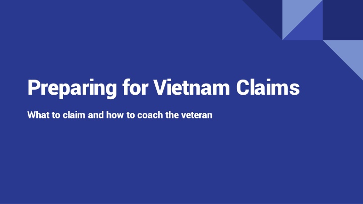 preparing for vietnam claims