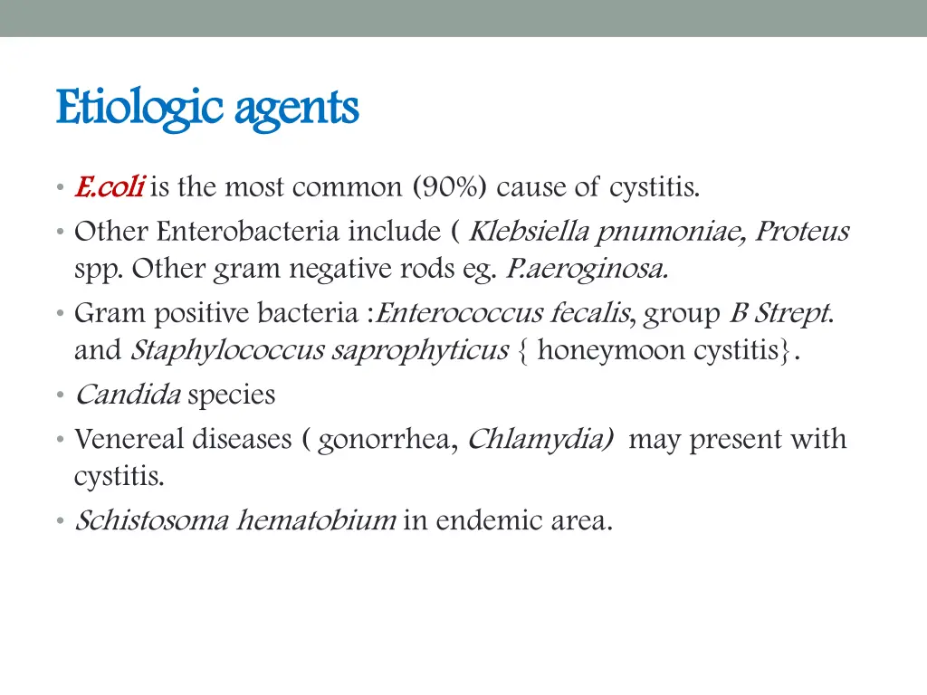 etiologic agents etiologic agents