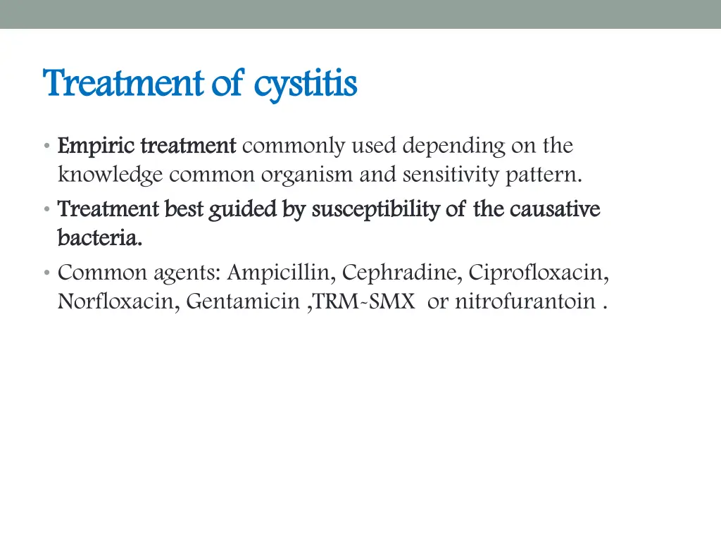 treatment of cystitis treatment of cystitis