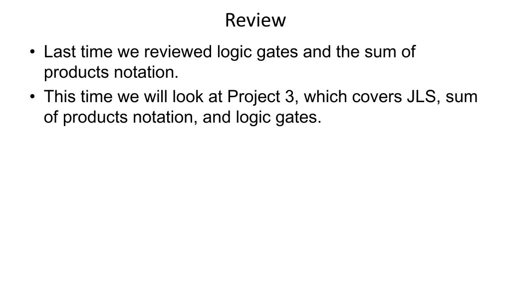 review