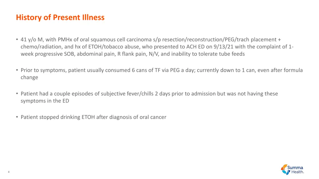 history of present illness 1