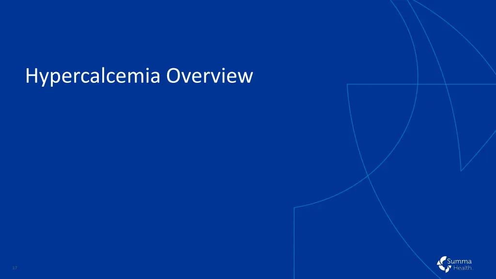 hypercalcemia overview