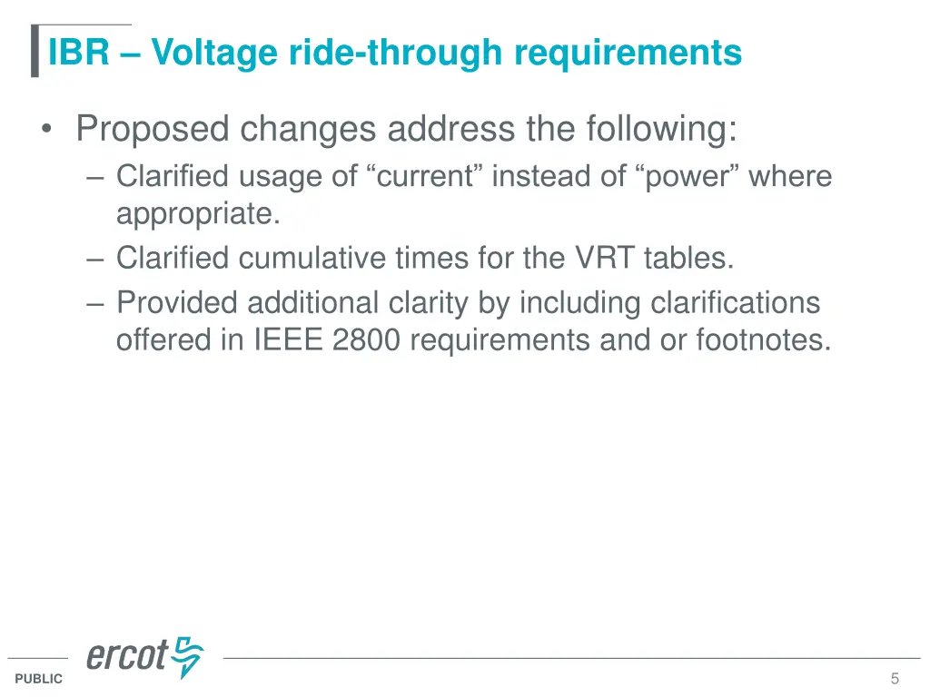 ibr voltage ride through requirements