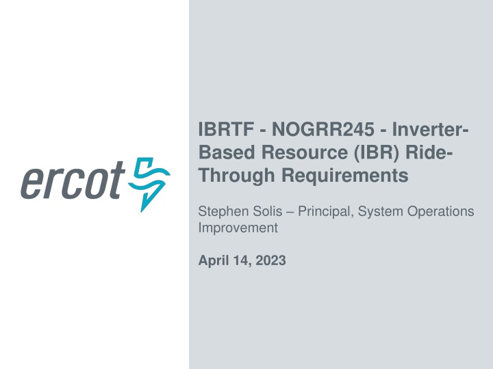 ibrtf nogrr245 inverter based resource ibr ride