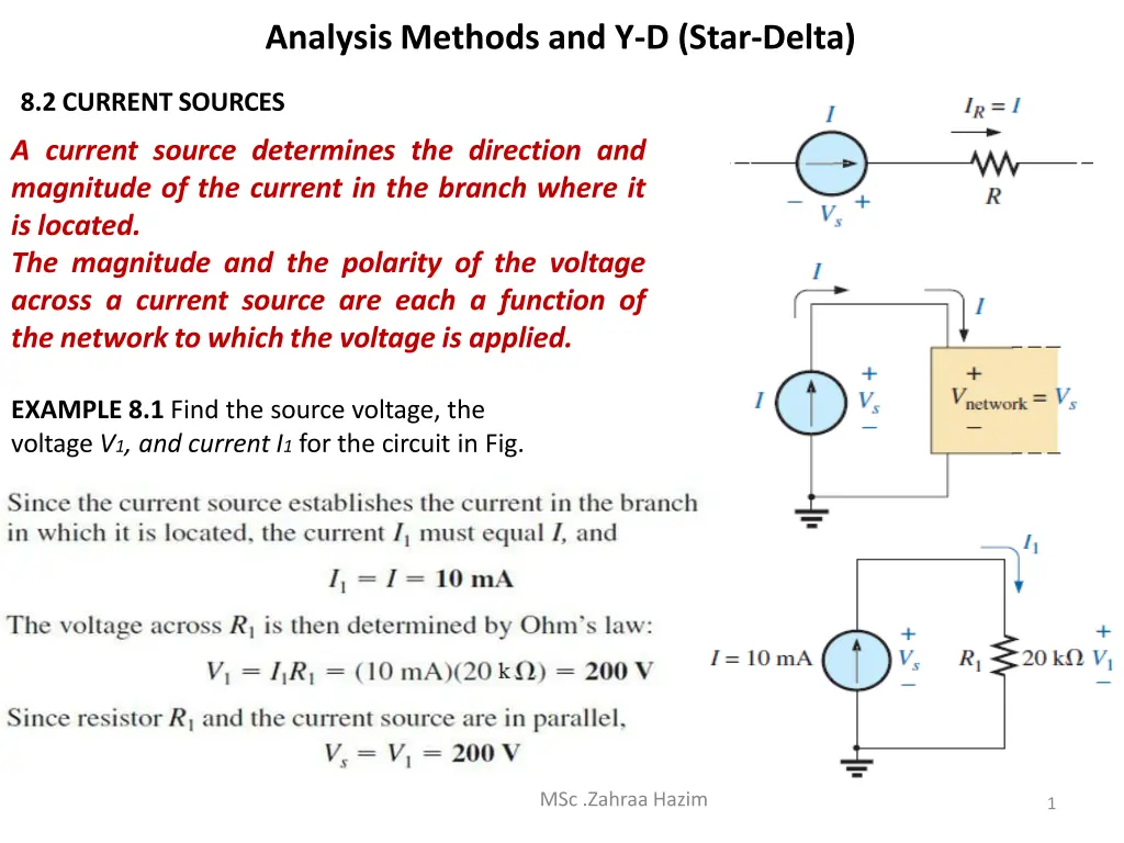 analysis methods and y d star delta