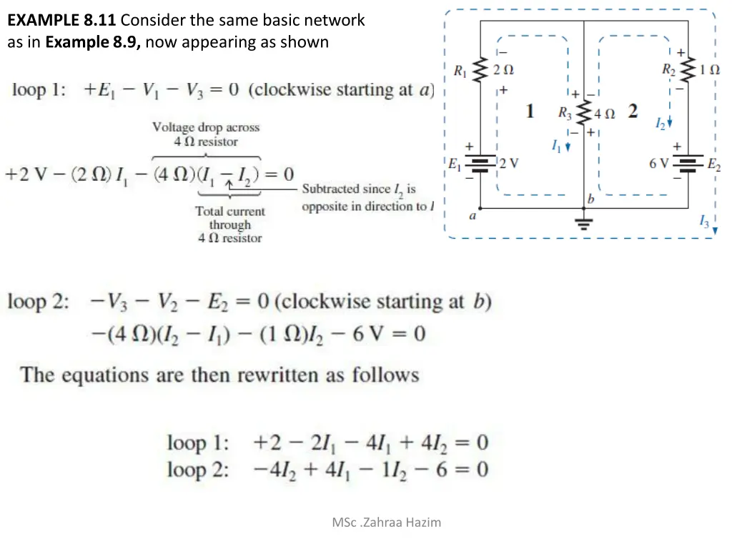 example 8 11 consider the same basic network