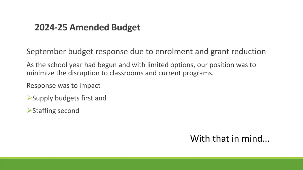 2024 25 amended budget