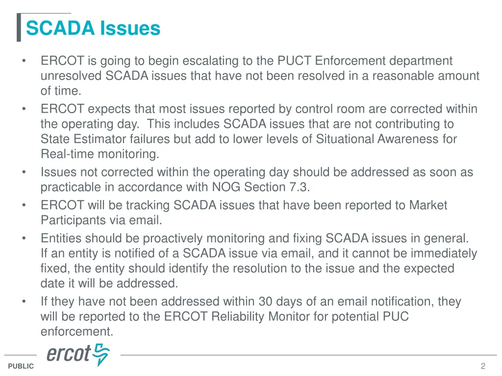 scada issues
