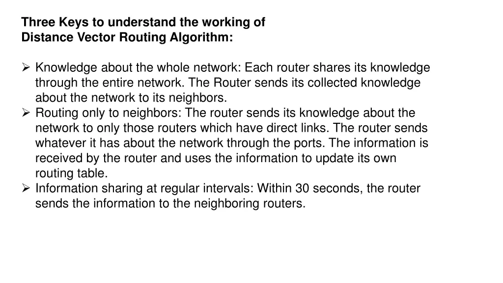 three keys to understand the working of distance