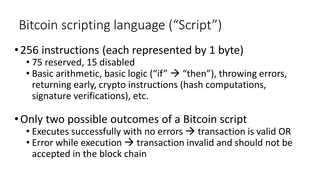 bitcoin scripting language script 1