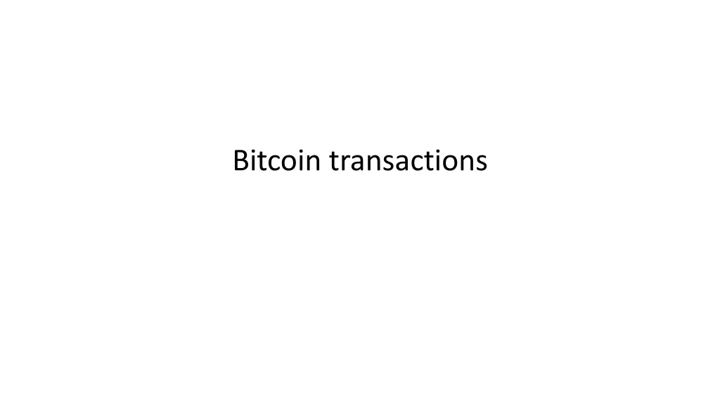 bitcoin transactions