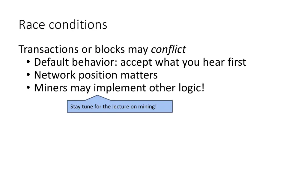 race conditions