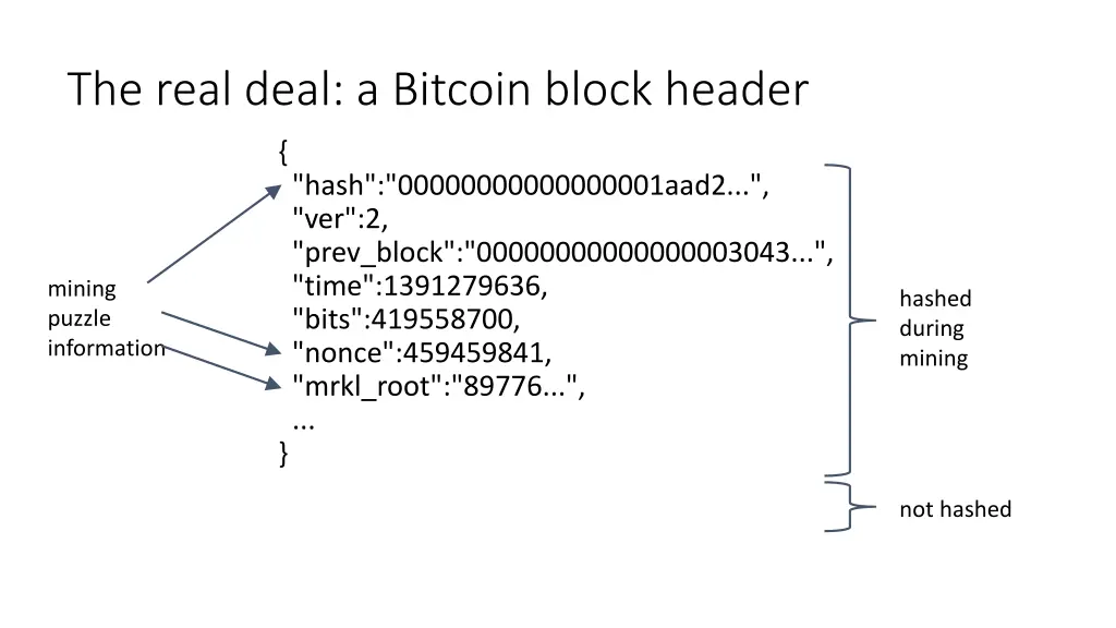 the real deal a bitcoin block header