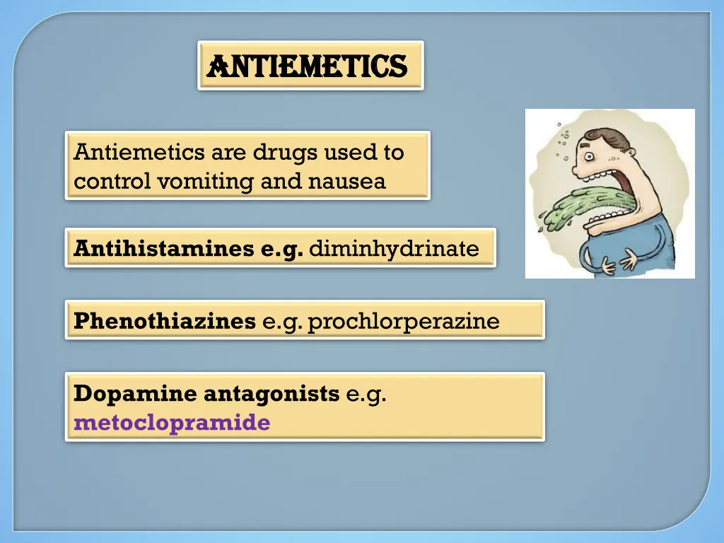 antiemetics antiemetics