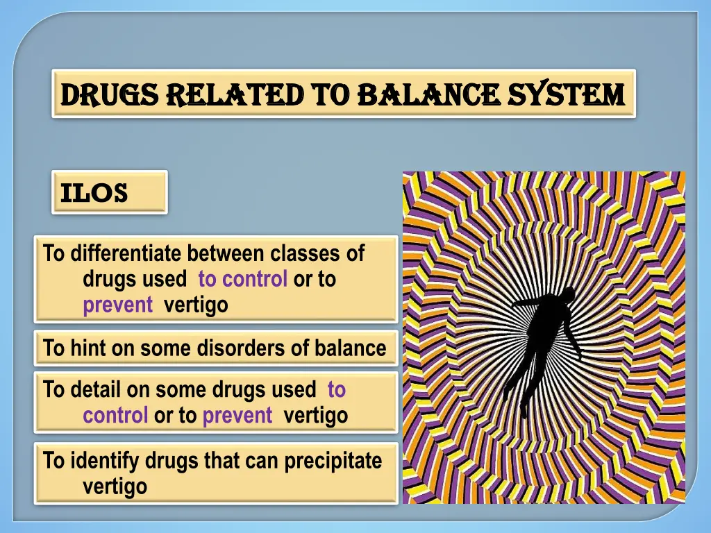 drugs related to balance system drugs related 1