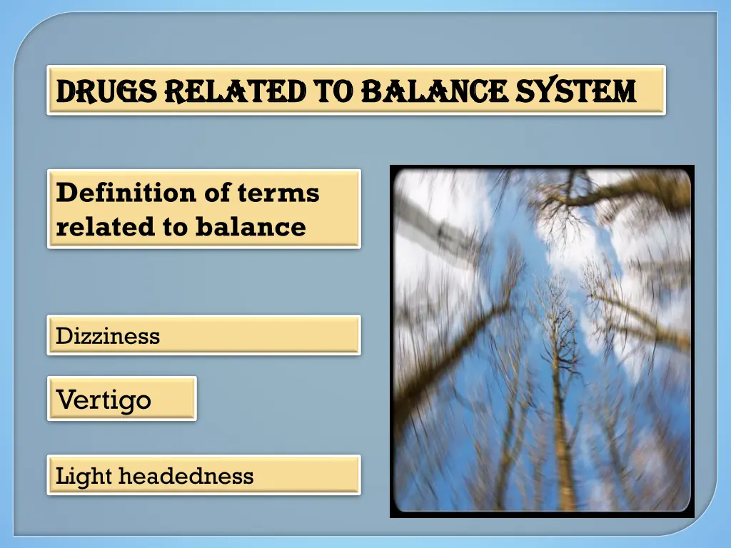 drugs related to balance system drugs related 2