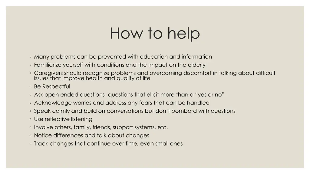 how to help